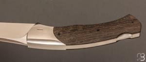   Couteau " Ibex " Lock-back custom par Cyril Doche - Morta et RWL-34