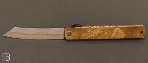 Couteau Japonais Higonokami grav par Mali Irie - Erotique