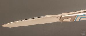    Couteau " Laguiole Météor " custom par Jean-Pierre Suchéras - Titane et lame en RWL34