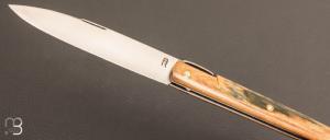 Couteau "  Laguiole droit  " RWL-34 et ivoire de mammouth par Romain Alvarez