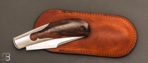  Couteau  " Lanny's clip " custom de Jean Baptiste Leveque - Bois de fer et RWL34