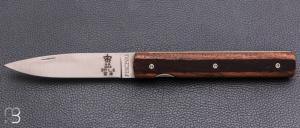  Couteau " Le Français " par Atelier Perceval - Noyer "Enfield" et 19C27