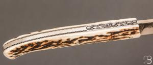    Couteau " Le Nayrac " de Jérôme Lamic - Bois de cerf