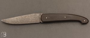  Couteau  "  Le Passager " de Pierre Thomas - Atelier Odae - Bronze noirci