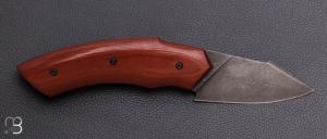    Couteau " Liner-Lock custom  " par Florian Dreyer FD-Knives - Micarta