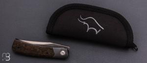    Couteau "Liner-lock" custom par Guy Poggetti - Micarta WW2 et elmax