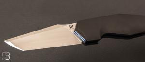   Couteau " Lock-Back " custom par Romain Lopez - Zirconium et lame en RWL-34