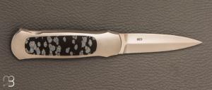    Couteau " Lock-Back 023 " custom  par Warren Osborne - Pierre de Lune