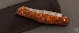   Couteau  "  Löfgren " par Jérôme Latreille - Damasteel et bois de fer