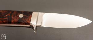  Couteau " Loveless Medium Drop Point " par Shaun Bruwer - Ironwood et Bohler Lohmann