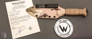 Couteau " MT-55 " édition limitée 20 ans par Wildsteer - X46Cr13 et Tactipren coyote