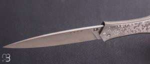    Couteau " Magna Pinna " fait main par Laraud Blade  - Acier "Pshit wash" et 14C28