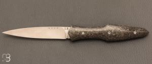  Couteau " Magna Pinna " fait main par Laraud Blade  - Fibre de carbone et 14C28