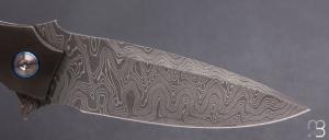    Couteau " Mayo Legacy " custom par Tashi Bharucha - Rag Micarta et lame en damas