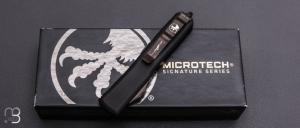   Couteau Automatique Microtech - Ultratech Spartan Signature Series DLC Standard DLC Hardware - 223-1 DLCTS