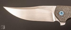Couteau  " Mini Wyvern "  tactique custom frame-lock flipper par Walter Randolph