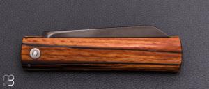  Couteau de poche L'Okto par Frédéric Maschio - Hêtre échauffé