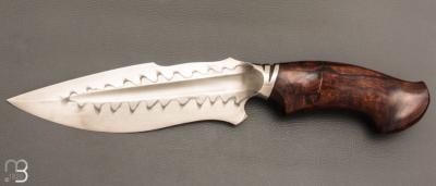  Couteau " Onca " de Samuel Lurquin - Acier U10A et bois de fer d'Arizona