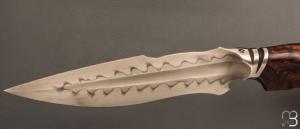  Couteau " Onca " de Samuel Lurquin - Acier U10A et bois de fer d'Arizona