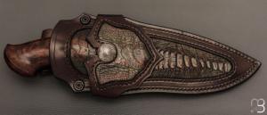  Couteau " Onca " de Samuel Lurquin - Acier U10A et bois de fer d'Arizona