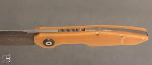    Couteau de poche Piémontais par Bouvier Knives - Bertrand Maxime - Micarta et RWL34