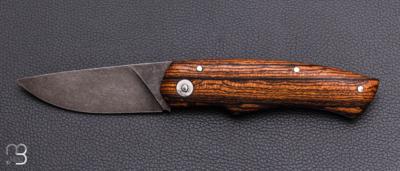    Couteau " Quetsche à friction " par Louis Contat - Bocote et acier XC100