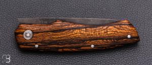    Couteau " Quetsche à friction " par Louis Contat - Bocote et acier XC100