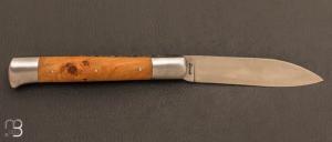  Couteau de poche Roquefort par la coutellerie TMC - Genévrier et lame en acier 12C27