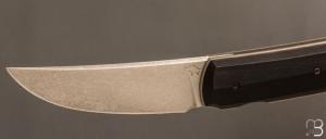    Couteau " Sanjo " custom par Guy Poggetti - Ebène et Elmax