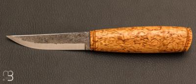 Couteau fixe nordique par Kaj EMBRETSEN - San-MaÏ et Bouleau Madré