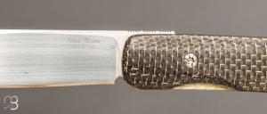    Couteau " Slimvubu " par Des Horn - Fibre de carbone et Nitrobe 77