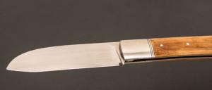  Couteau " Slipjoint " custom par Karim Valentin - Les couteaux D'Hure - Ivoire de mammouth et lame en N690Co