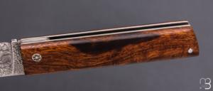  Couteau "Snard Cristal Steel" par Fabien Servant - L'Olonnois - bois de fer d'Arizona