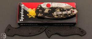 Couteau  "  Spyderco Canis custom " Kelly McCann design - C248CFP