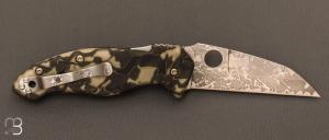 Couteau  "  Spyderco Canis custom " Kelly McCann design - C248CFP