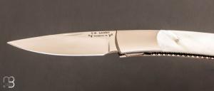   Couteau  "  Swift " Self-Lock  par Scott Sawby - Nacre et ATS34