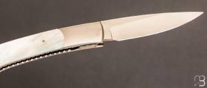  Couteau  "  Swift " Self-Lock  par Scott Sawby - Nacre et ATS34