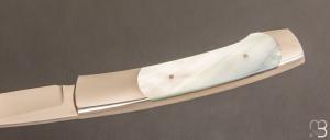   Couteau  "  Swift " Self-Lock  par Scott Sawby - Nacre et ATS34