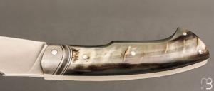    Couteau " Tomo " Cran forcé par Mickaël Moing - XC100 et corne de bélier