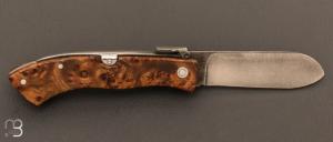 Couteau " Utilitaire" palanquille par Jesus Granda - Ronce de thuya et  lame en XC90