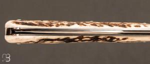   Couteau "  Yatagan  " par Romain Alvarez - Bois de cerf et lame en RWL-34