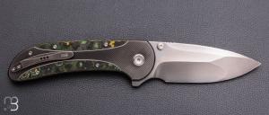   Couteau " Zizzit WE23031-4 " WE KNIFE - Titane et Fatcarbon