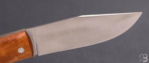   Couteau artisanal pliant par Laurent Gaillard - Bouleau et 14C28n