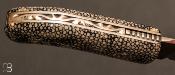 Couteau Giaponnino liner-lock - Galuchat par CITADEL