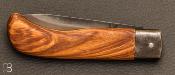  Couteau de poche Le Bugiste frêne olivier par Frédéric Maschio