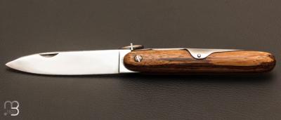 Couteau de poche Navette Bois de serpent 12cm par Mongin