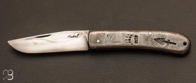 Couteau de poche à Cran Carré en acier doux de Frédéric Maschio