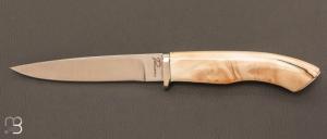 Fixed knife by Perceval - Warthog ivory  