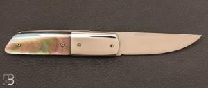 Couteau " custom " par Claudio Riboni - Nacre et ATS-34