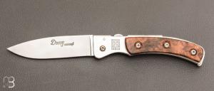    Couteau pliant Le D6 par Alain Descy - Noyer